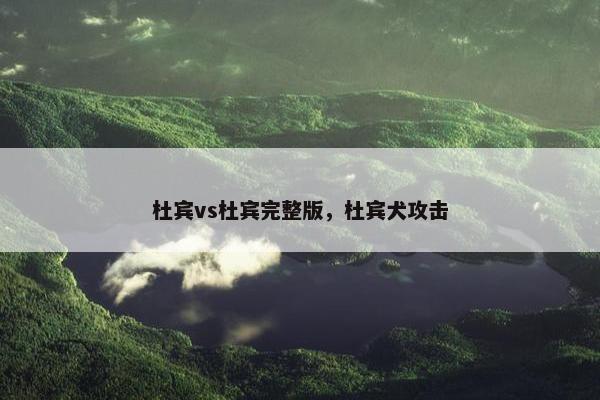 杜宾vs杜宾完整版，杜宾犬攻击