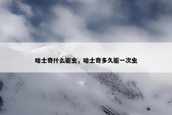 哈士奇什么驱虫，哈士奇多久驱一次虫
