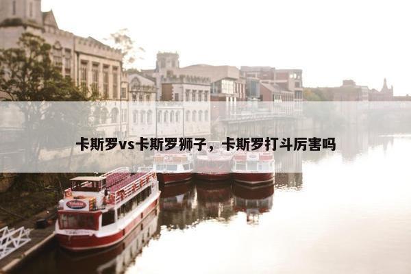 卡斯罗vs卡斯罗狮子，卡斯罗打斗厉害吗