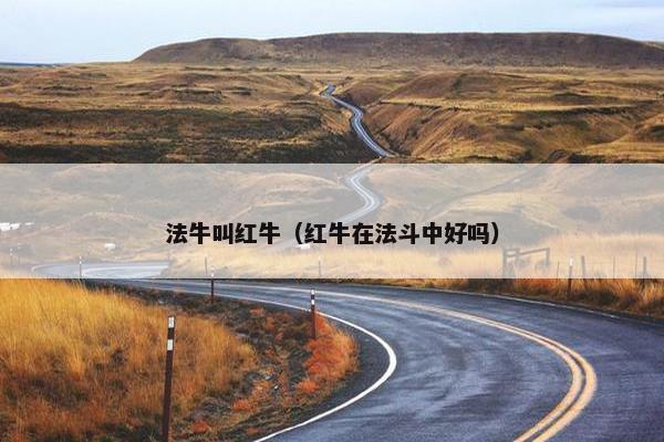 法牛叫红牛（红牛在法斗中好吗）