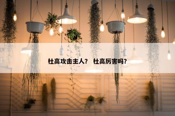 杜高攻击主人？ 杜高厉害吗？
