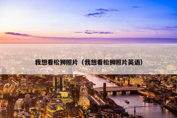 我想看松狮照片（我想看松狮照片英语）