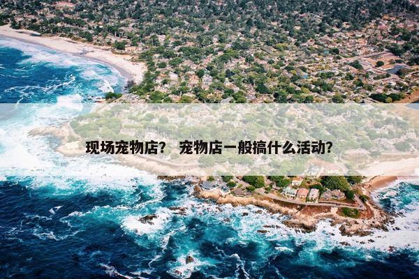 现场宠物店？ 宠物店一般搞什么活动？