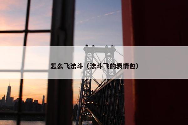 怎么飞法斗（法斗飞的表情包）