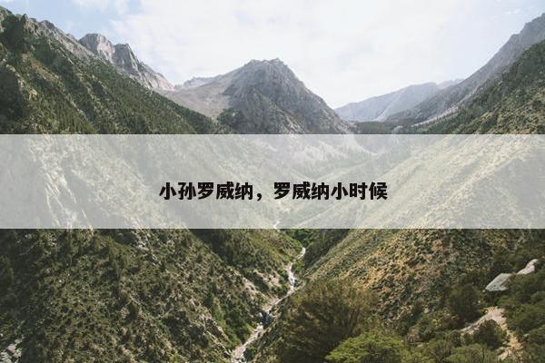 小孙罗威纳，罗威纳小时候