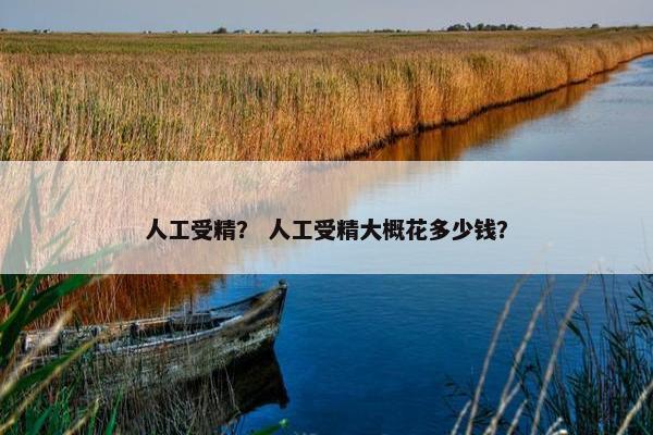 人工受精？ 人工受精大概花多少钱？