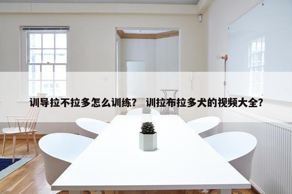 训导拉不拉多怎么训练？ 训拉布拉多犬的视频大全？