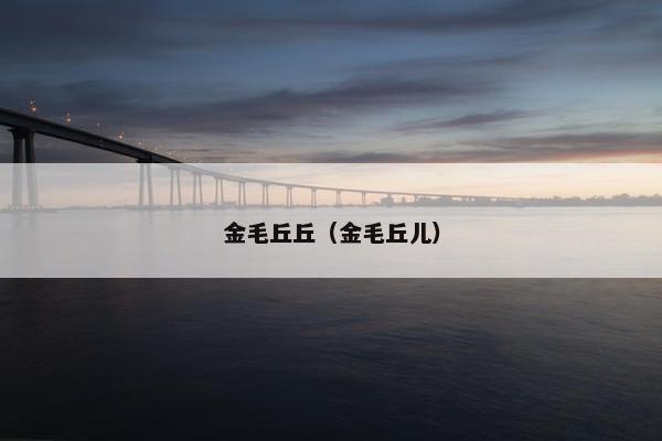 金毛丘丘（金毛丘儿）